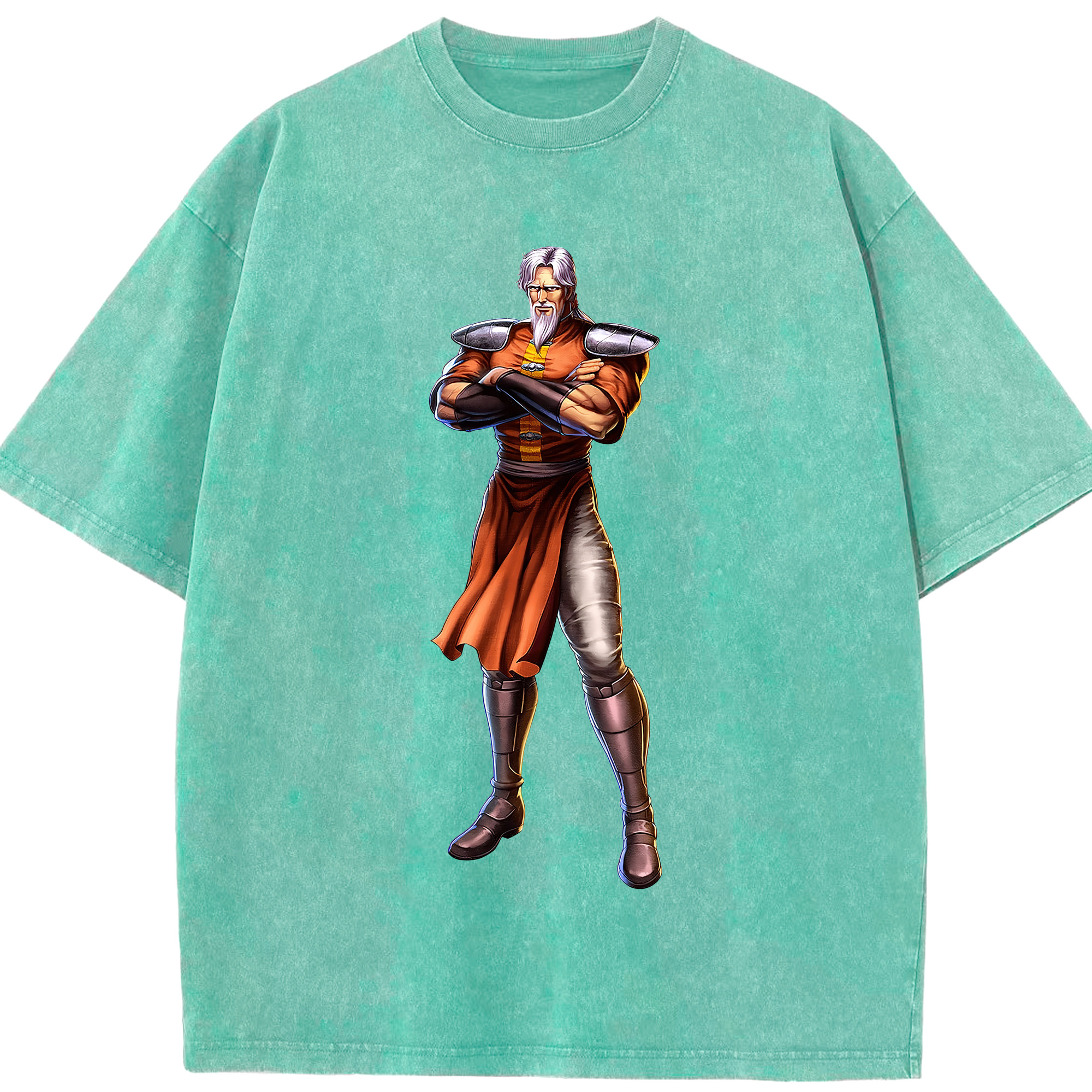 （画像用） 北斗の拳 Fist of the North Star 綿100% ヴィンテージ風 半袖Tシャツ（フロントプリント）